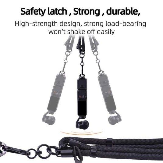 BRDRC Sport Camera Lanyard With 1/4 inch Screw Anti-Lost Crossbody Rope Accessory