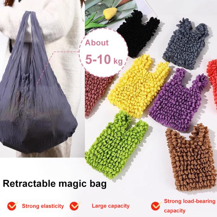 Chargez l&#39;image dans la visionneuse de la galerie, Mini Retractable Bubble Bag – Multifunctional Large-Capacity Elastic Shopping Bag
