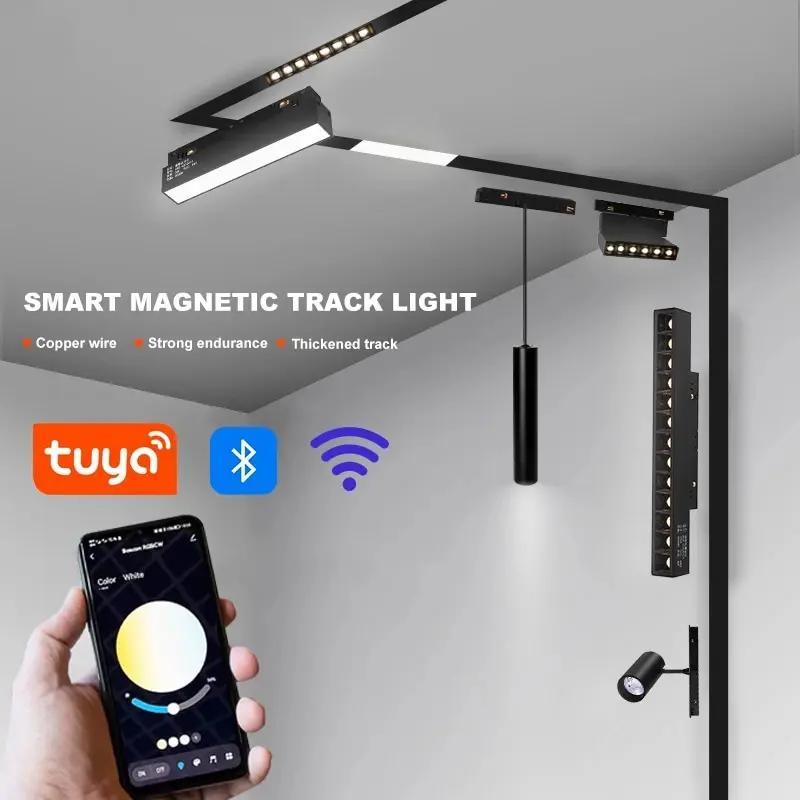 Cargue la imagen en el visor de la galería, [TUYA Smart Home] Magnetic Track Home Office Smart LED Light System APP Control - Polar Tech Australia
