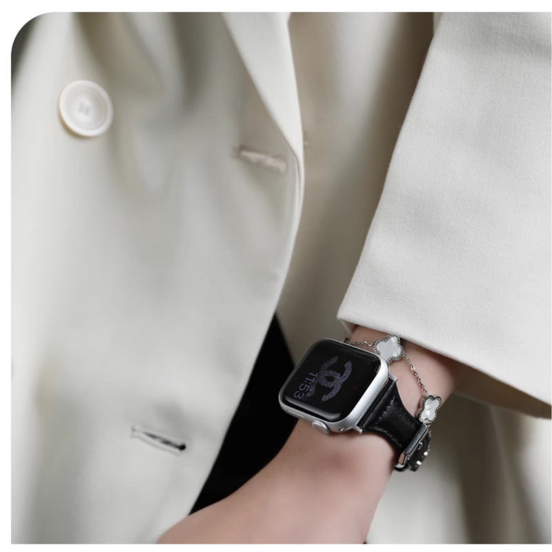 Load image into Gallery viewer, Apple Watch 1/2/3/4/5/SE/6/7/8/9/SE Leather Watch Band Strap - Polar Tech Australia
