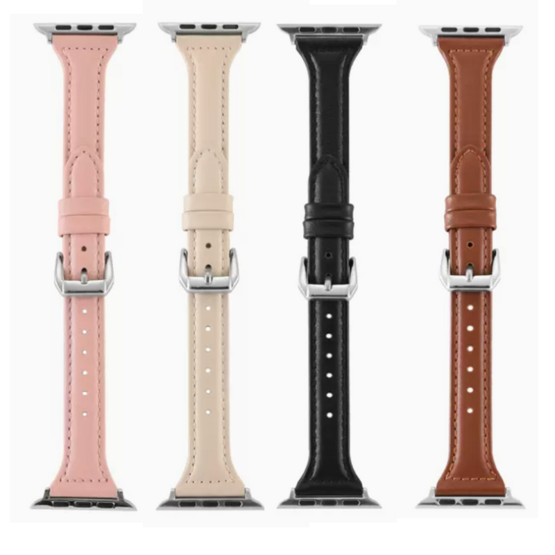 Cargue la imagen en el visor de la galería, Apple Watch 1/2/3/4/5/SE/6/7/8/9/SE Leather Watch Band Strap - Polar Tech Australia
