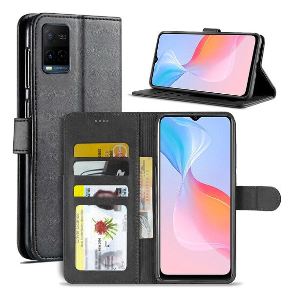 Cargue la imagen en el visor de la galería, VIVO Y21 / Y21s / Y33s  Hanman Premium Quality Flip Wallet Leather Case - Polar Tech Australia
