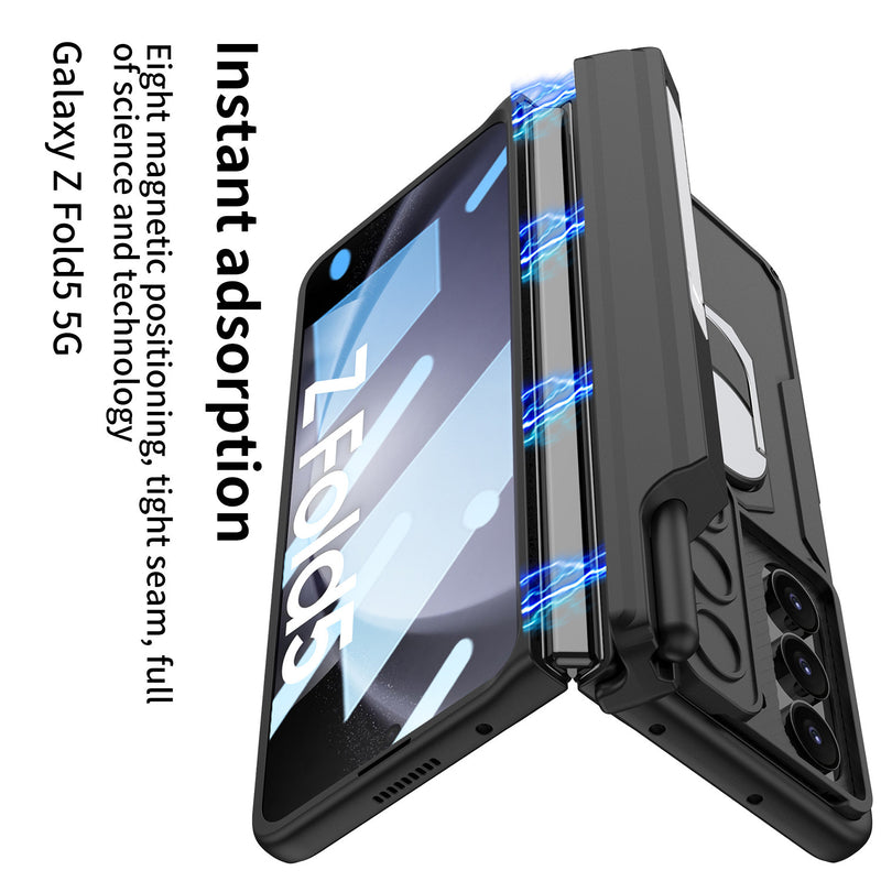 Cargue la imagen en el visor de la galería, Samsung Galaxy Z Fold 5 (SM-F946) Heavy Duty Drop Proof Camera Protection Ring Holder Case - Polar Tech Australia

