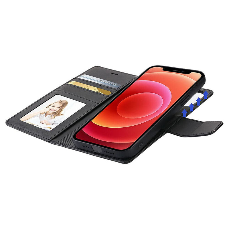 Cargue la imagen en el visor de la galería, [2 in 1 Magnetic Detachable] Apple iPhone 15/15 Plus/15 Pro/15 Pro Max Hanman Miro Flip Wallet Leather Case - Polar Tech Australia
