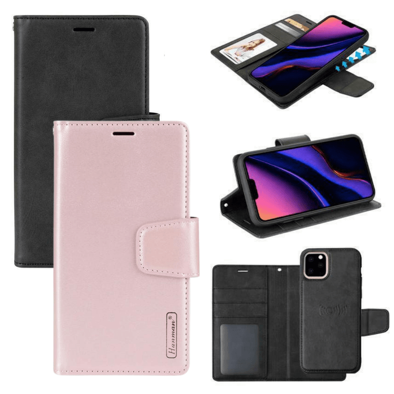 Cargue la imagen en el visor de la galería, [2 in 1 Magnetic Detachable] Apple iPhone 15/15 Plus/15 Pro/15 Pro Max Hanman Miro Flip Wallet Leather Case - Polar Tech Australia
