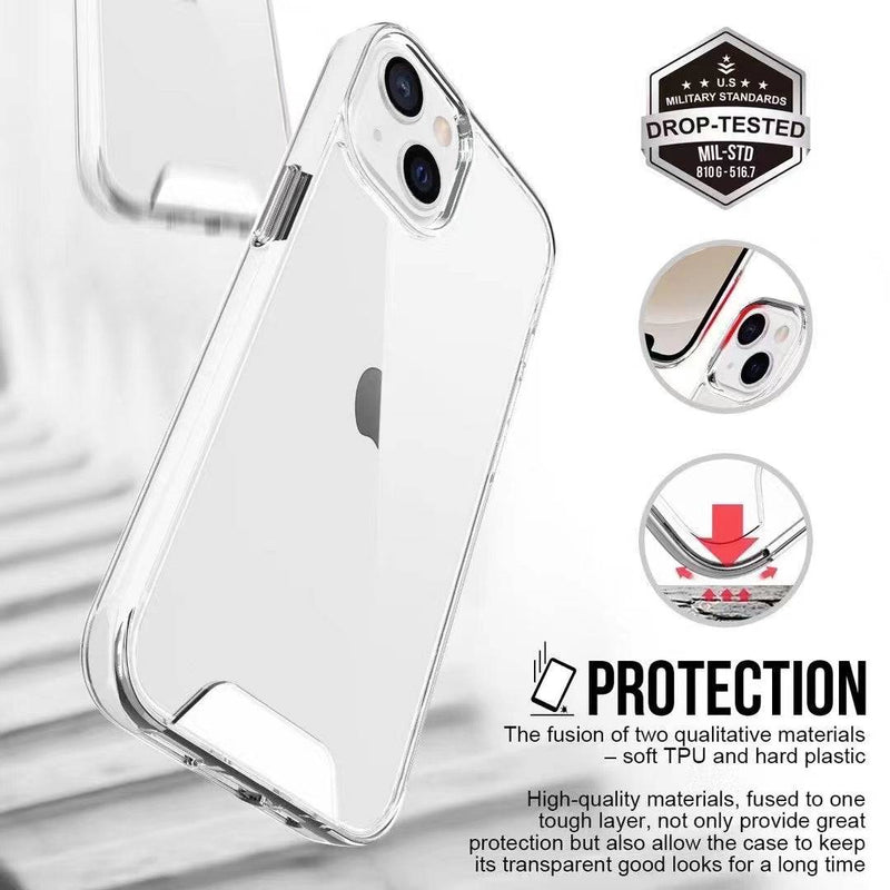 Chargez l&#39;image dans la visionneuse de la galerie, Apple iPhone 15/15 Plus/15 Pro/15 Pro Max SPACE Transparent Rugged Clear Shockproof Case Cover - Polar Tech Australia
