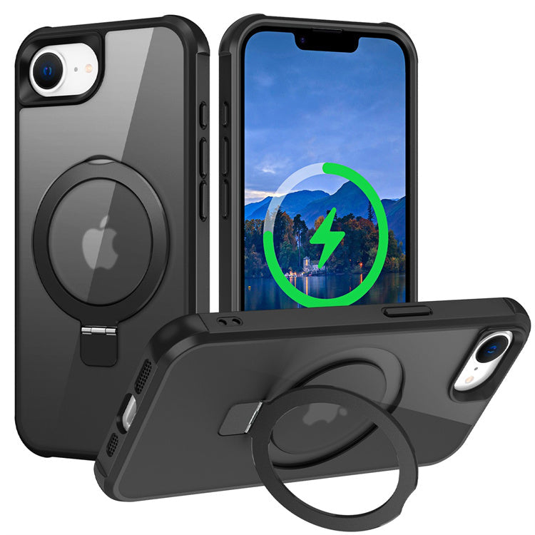 Chargez l&#39;image dans la visionneuse de la galerie, [Magsafe Compatible][360° Rotating Stand] Apple iPhone 16e Full-coverage Shockproof Essentials Series Case
