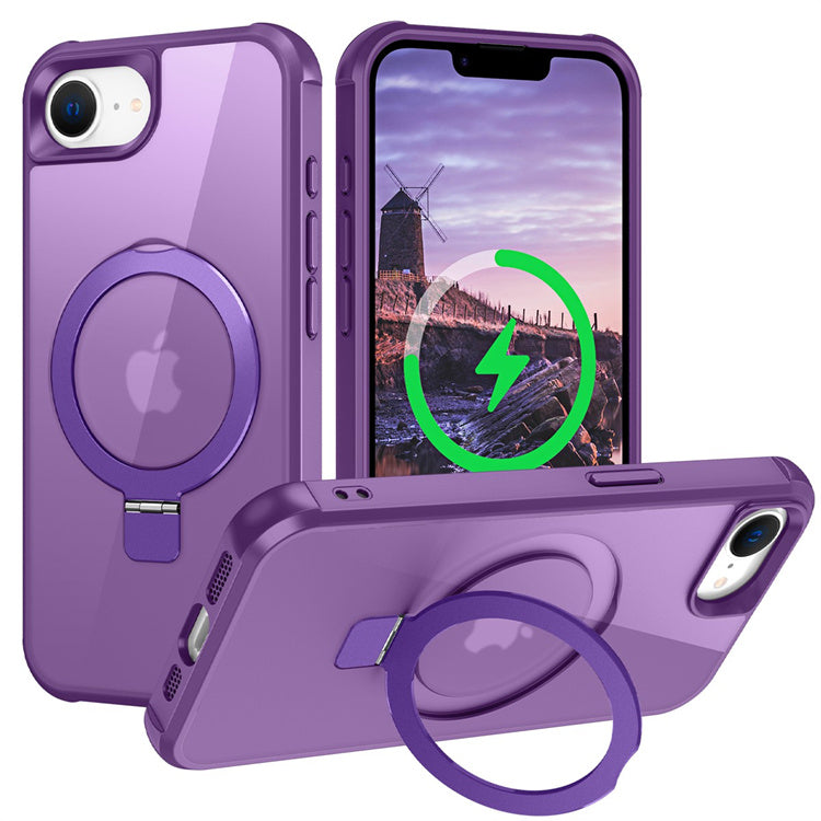 Cargue la imagen en el visor de la galería, [Magsafe Compatible][360° Rotating Stand] Apple iPhone 16e Full-coverage Shockproof Essentials Series Case
