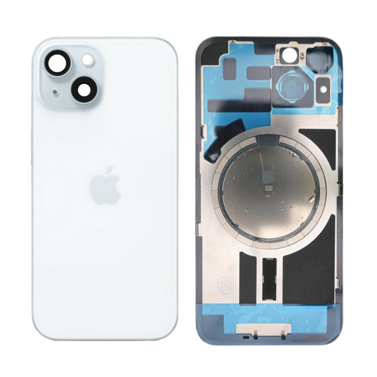 [Assembly] Apple iPhone 15 Plus - Back Rear Glass With Camera Lens & Magsafe Magnet Ring - Polar Tech Australia