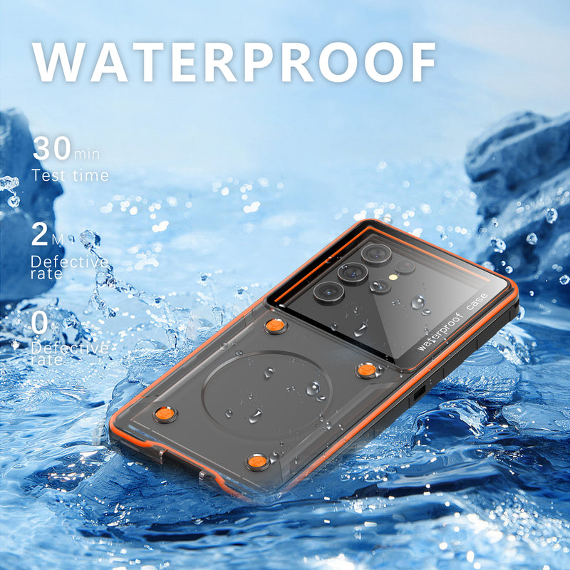 Chargez l&#39;image dans la visionneuse de la galerie, [Shellbox Pro][Up to 6.9 inch] - Universal Redpepper Full Covered Waterproof Heavy Duty Tough Armor Case - Polar Tech Australia
