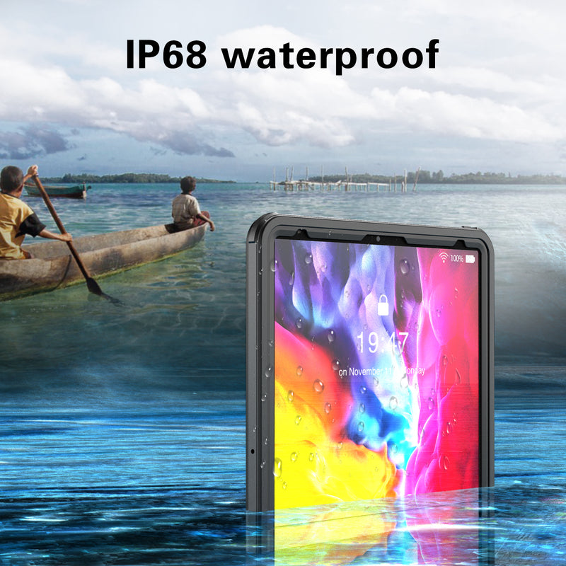 Cargue la imagen en el visor de la galería, Apple iPad Pro 12.9&quot; 4th Gen 2020 Version Shellbox Waterproof Heavy Duty Lifeproof Style Case - Polar Tech Australia
