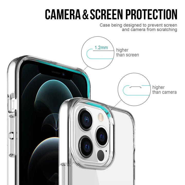 Chargez l&#39;image dans la visionneuse de la galerie, Apple iPhone 15/15 Plus/15 Pro/15 Pro Max SPACE Transparent Rugged Clear Shockproof Case Cover - Polar Tech Australia
