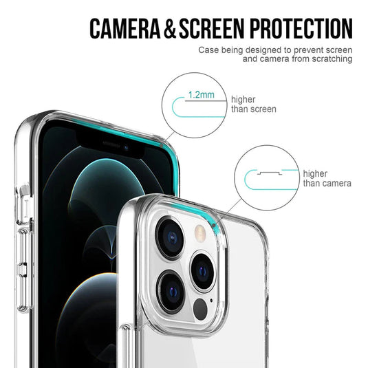 Apple iPhone 15/15 Plus/15 Pro/15 Pro Max SPACE Transparent Rugged Clear Shockproof Case Cover - Polar Tech Australia