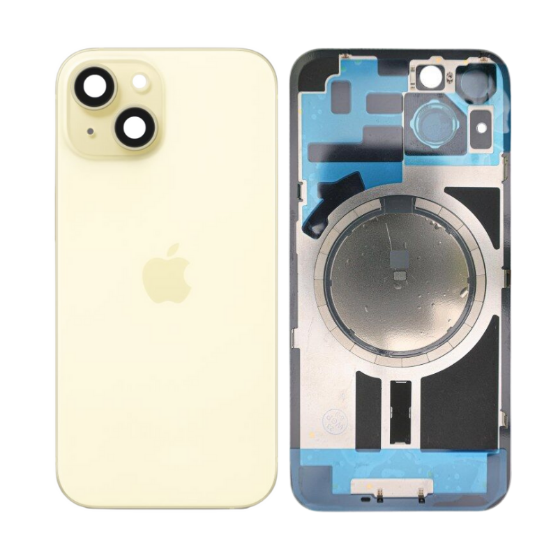 Cargue la imagen en el visor de la galería, [Assembly] Apple iPhone 15 Plus - Back Rear Glass With Camera Lens &amp; Magsafe Magnet Ring - Polar Tech Australia
