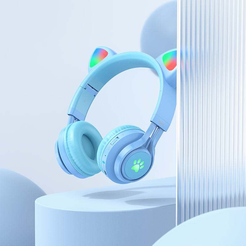 Chargez l&#39;image dans la visionneuse de la galerie, [W39] HOCO Bluetooth Wireless Cat Ear Kid Cute Style Headphone - Polar Tech Australia
