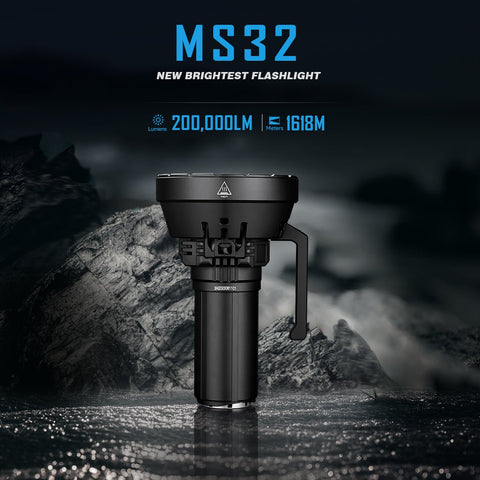 Cargue la imagen en el visor de la galería, [MS32] IMALENT Brightest Powerful Flashlight 200,000 Lumens, 1618 Meter Throw
