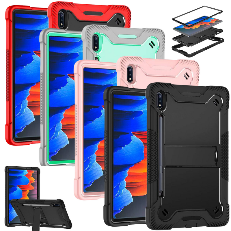 Chargez l&#39;image dans la visionneuse de la galerie, Samsung Galaxy Tab S7 &amp; S8 &amp; S9 &amp; S9 FE -  Heavy Duty Defender Armor Drop Proof Stand Case - Polar Tech Australia
