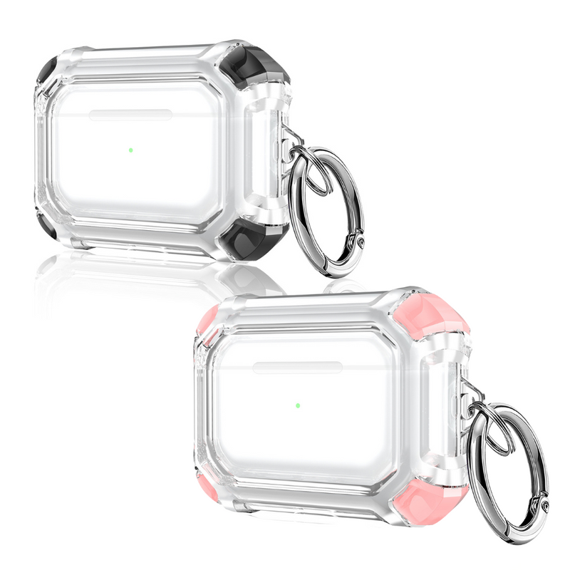 Load image into Gallery viewer, AirPods Pro 2 Transparent Heavy Duty Protecive Case With Key Ring - Polar Tech Australia
