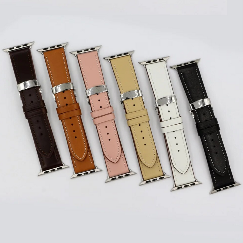 Cargue la imagen en el visor de la galería, Mutural Apple Watch 1/2/3/4/5/SE/6/7/8 Real Leather Watch Band Strap - Polar Tech Australia
