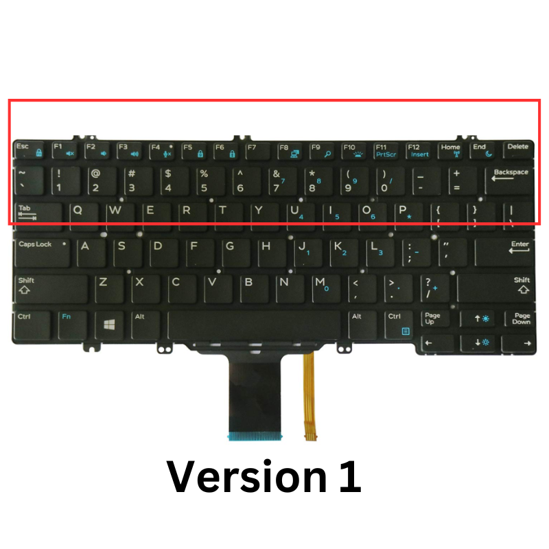 Cargue la imagen en el visor de la galería, Dell Latitude 7280 7290 7380 7389 7390 5290 5289 5288 5280F Keyboard Replacement With Backlit (US Layout) - Polar Tech Australia
