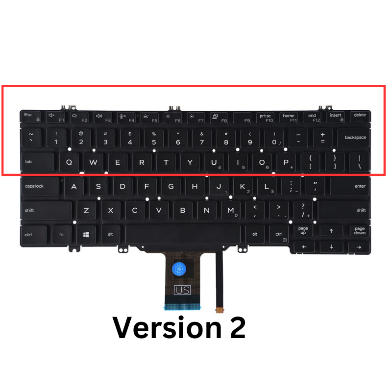 Cargue la imagen en el visor de la galería, Dell Latitude 7280 7290 7380 7389 7390 5290 5289 5288 5280F Keyboard Replacement With Backlit (US Layout) - Polar Tech Australia
