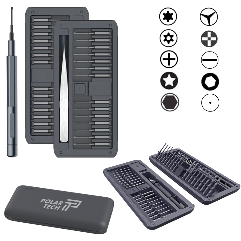 Chargez l&#39;image dans la visionneuse de la galerie, [GTN30][30 in 1] Polar Tech Premium Quality Precision Screwdriver Set Magnetic Bits Aluminium Alloy Handle Screwdriver for iPhone Computer Repair Tools - Polar Tech Australia
