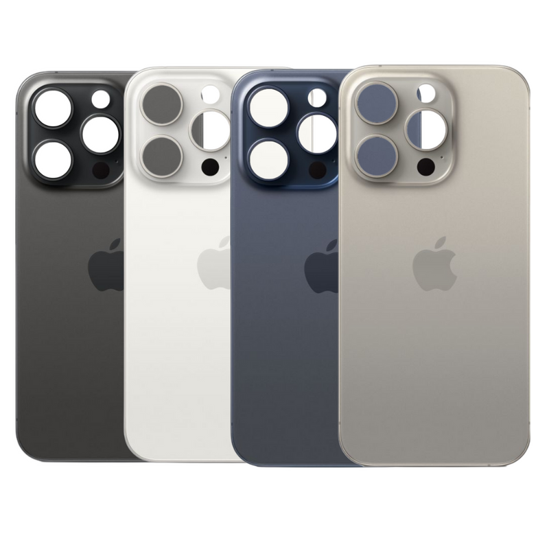 Cargue la imagen en el visor de la galería, Apple iPhone 15 Pro Max - Back Rear Replacement Glass Panel (Big Camera Hole) - Polar Tech Australia
