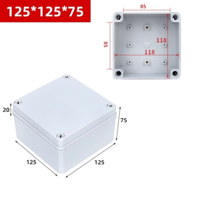 Chargez l&#39;image dans la visionneuse de la galerie, IP67 Waterproof indoor &amp; outdoor Various Size ABS Plastic DIY Junction Box Enclosure Box - Polar Tech Australia
