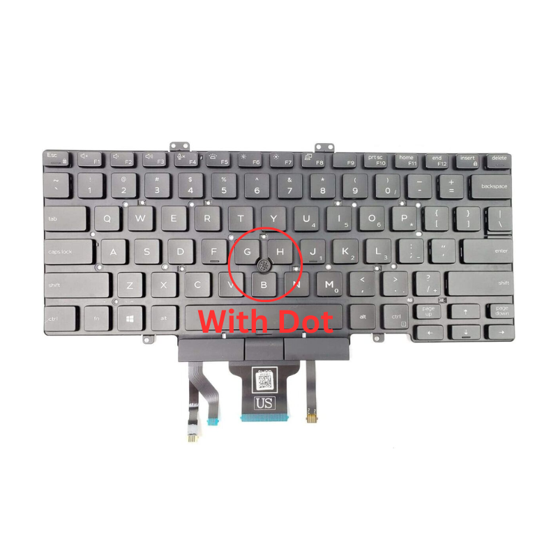 Chargez l&#39;image dans la visionneuse de la galerie, DELL Latitude 7400 5400 5401 5410 5411 07D2R0 0RN86F Laptop Replacement Keyboard Flex US Layout - Polar Tech Australia
