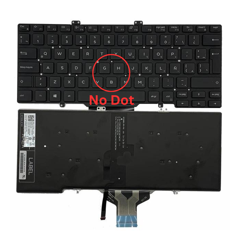 Chargez l&#39;image dans la visionneuse de la galerie, DELL Latitude 7400 5400 5401 5410 5411 07D2R0 0RN86F Laptop Replacement Keyboard Flex US Layout - Polar Tech Australia
