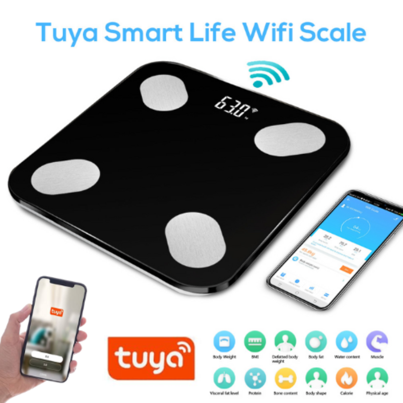 Chargez l&#39;image dans la visionneuse de la galerie, [TUYA Smart Home] Tuya Multiple Detection Functions Smart Life Wifi BMI Scale - Polar Tech Australia
