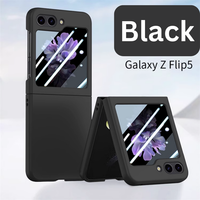 Chargez l&#39;image dans la visionneuse de la galerie, Samsung Galaxy Flip 5 (SM-F731) - Silicone Case With Built-in Back Rear Glass Screen Protector - Polar Tech Australia
