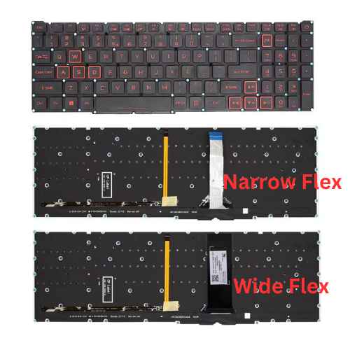 Cargue la imagen en el visor de la galería, Acer Nitro 5 AN515-56-58H8 N20C1 Replacement Keyboard US Layout - Polar Tech Australia
