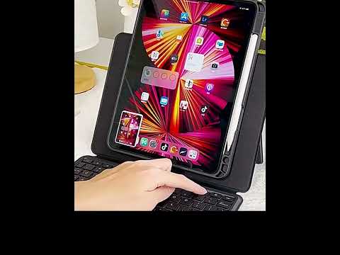 Load and play video in Gallery viewer, Apple iPad Pro 3/4/5/6 12.9&quot; &amp; Air 6 13&quot; - Magic 360 Rotation Detachable Smart Wireless Trackpad Keyboard Flip Case
