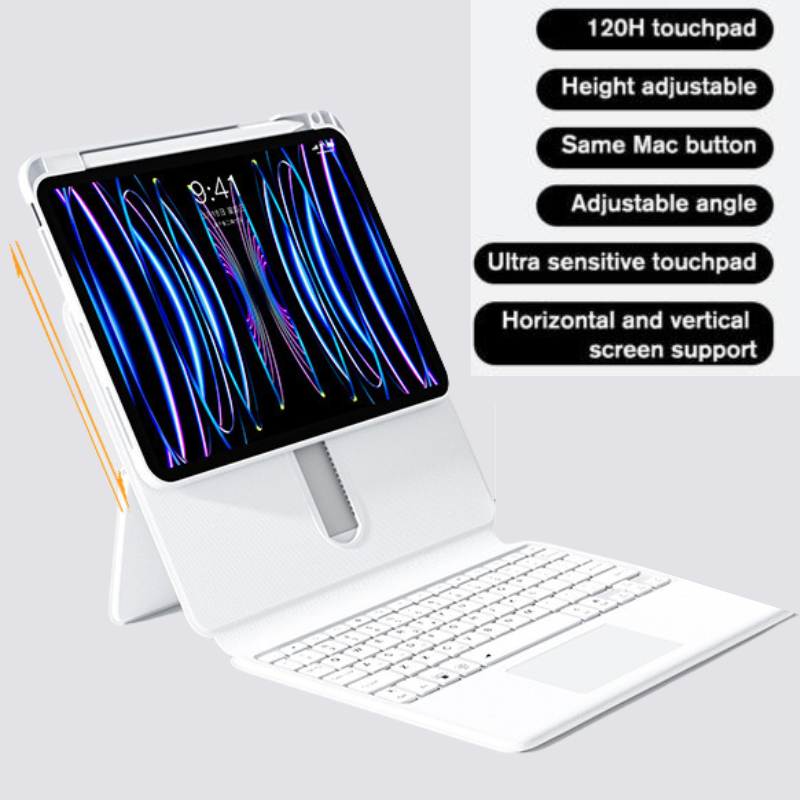 Load image into Gallery viewer, Apple iPad Pro 11&quot; &amp; Air 4/5 10.9&quot;  &amp; Air 6 11&quot; - Magic 360 Rotation Detachable Smart Wireless Trackpad Keyboard Flip Case
