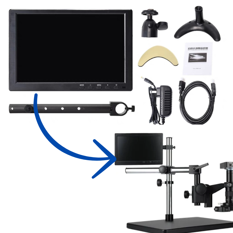 Chargez l&#39;image dans la visionneuse de la galerie, Universal 10.1/11.6/13.3 Inch HD FHD LCD Display Screen monitor For Microscope
