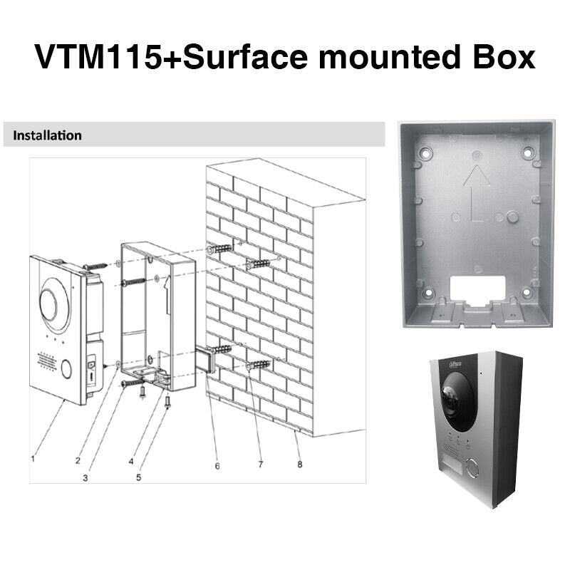 Load image into Gallery viewer, [VTM115] Dahua Surface Wall Mount Bracket Rain Cover For Door Station VTO2202F-P-S2
