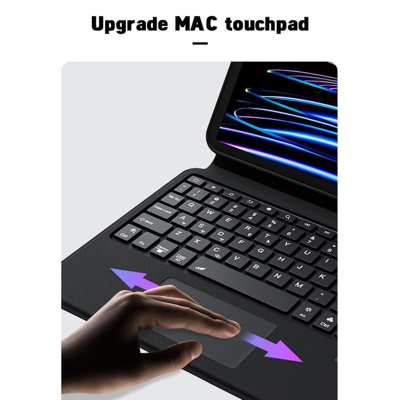 Cargue la imagen en el visor de la galería, Apple iPad Pro 13&quot; 2024 (7th Gen) - Magic 360 Rotation Detachable Smart Wireless Trackpad Keyboard Flip Case - Polar Tech Australia
