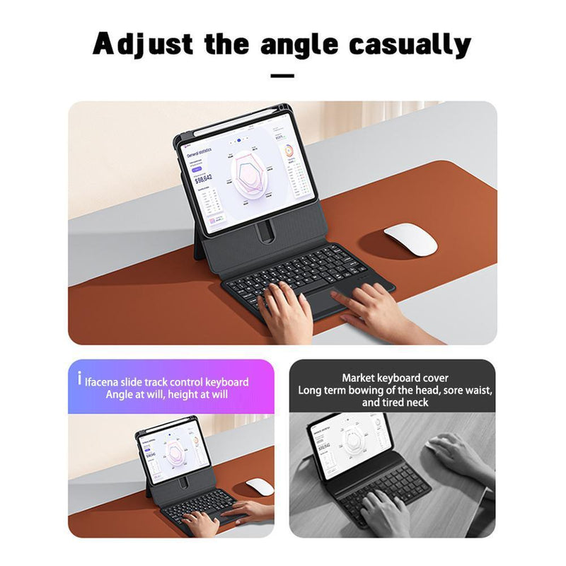 Load image into Gallery viewer, Apple iPad Pro 11&quot; &amp; Air 4/5 10.9&quot; - Magic 360 Rotation Detachable Smart Wireless Trackpad Keyboard Flip Case - Polar Tech Australia
