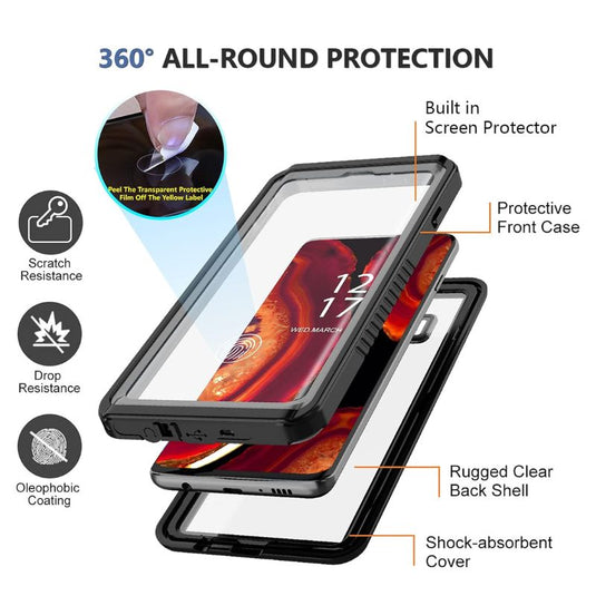 [FS Series] Samsung Galaxy S10 & S10 Plus - Redpepper Full Covered Waterproof Heavy Duty Tough Armor Case