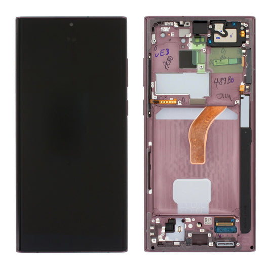 [AFT][With Frame] Samsung Galaxy S22 Ultra (S908) OLED LCD Touch Digitizer Screen Assembly - Polar Tech Australia