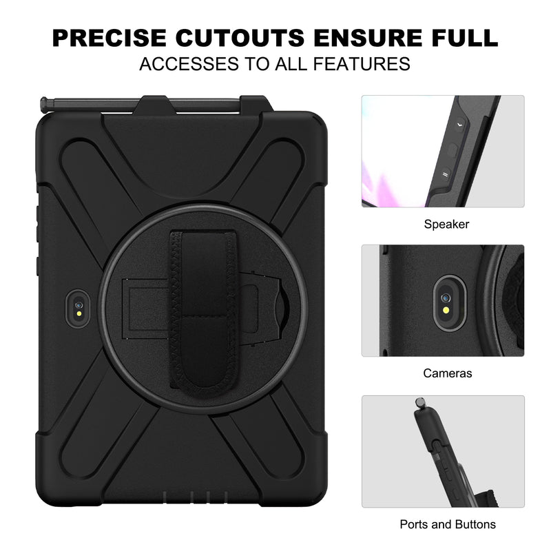 Load image into Gallery viewer, Samsung Galaxy Tab Active Pro 10.1&quot; 2019 (T540/T545) Heavy Duty 360 Degree Rotate Stand Hand Strap Case - Polar Tech Australia
