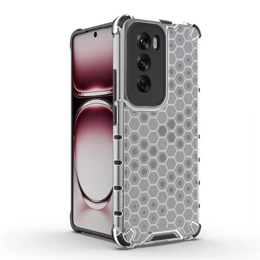 OPPO Reno12 (CPH2625) - Honeycomb Transparent Shockproof Protection Case - Polar Tech Australia