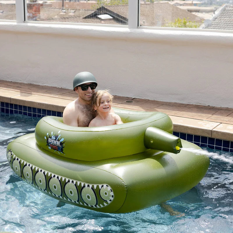 Chargez l&#39;image dans la visionneuse de la galerie, Pool Punisher Inflatable Toy Tank: Unleash Aquatic Mayhem
