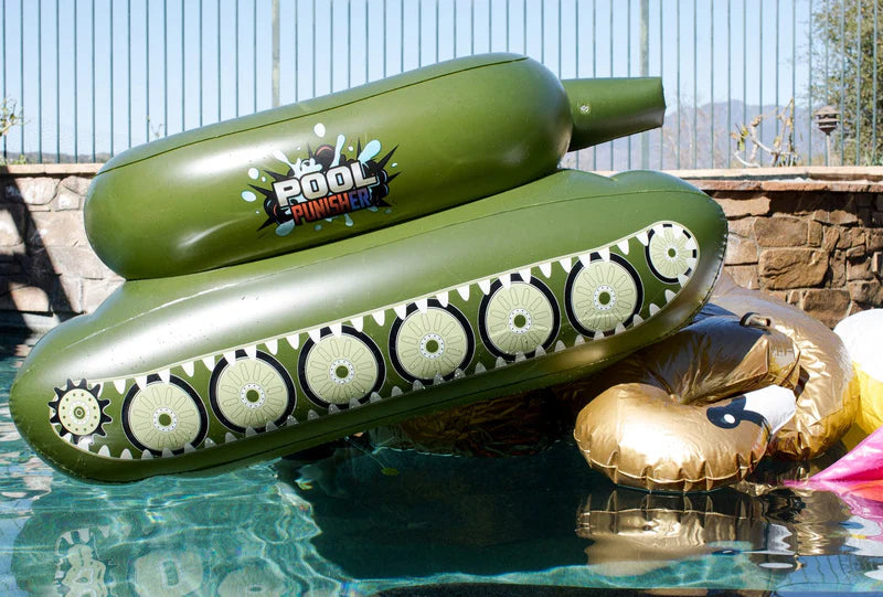 Chargez l&#39;image dans la visionneuse de la galerie, Pool Punisher Inflatable Toy Tank: Unleash Aquatic Mayhem
