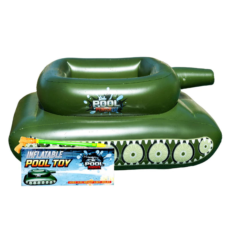 Chargez l&#39;image dans la visionneuse de la galerie, Pool Punisher Inflatable Toy Tank: Unleash Aquatic Mayhem
