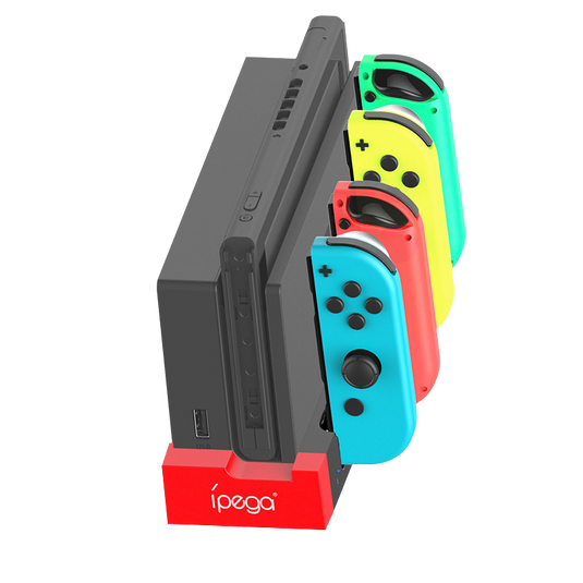 Nintendo Switch USB 2.0 Joy-Con Charger Base with 4 Joy-Con Charging Slots and Indicator Light - Polar Tech Australia