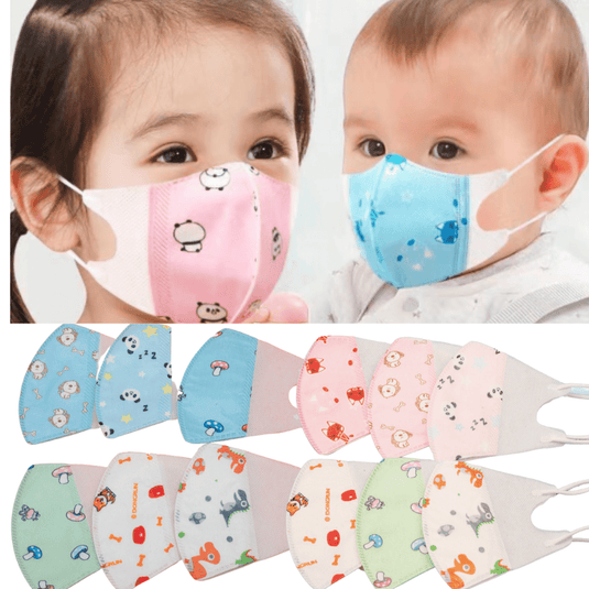 [10PCS] 3 Ply Layer Baby Kid Child Face Masks Anti-Coronavirus Covid-19 Masks - Polar Tech Australia