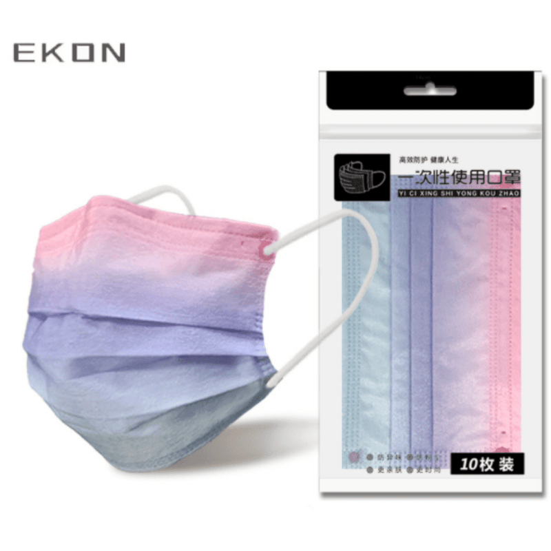 Load image into Gallery viewer, [10PCS] EKON 4 Ply Layer Strong Protection Rainbow Fashion Skin-Friendly Face Masks - Polar Tech Australia
