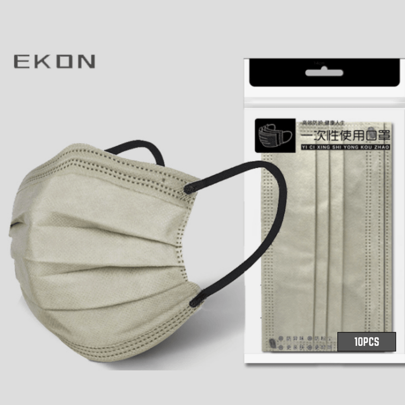 Load image into Gallery viewer, [10PCS] EKON Morandi 4 Ply Layer Strong Protection Fashion Skin-Friendly Face Masks - Polar Tech Australia
